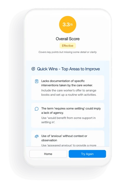 Interactive roleplay interface mockup