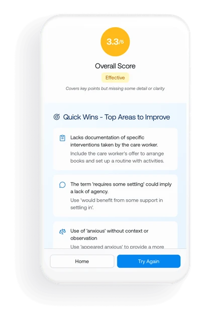 Interactive roleplay interface mockup