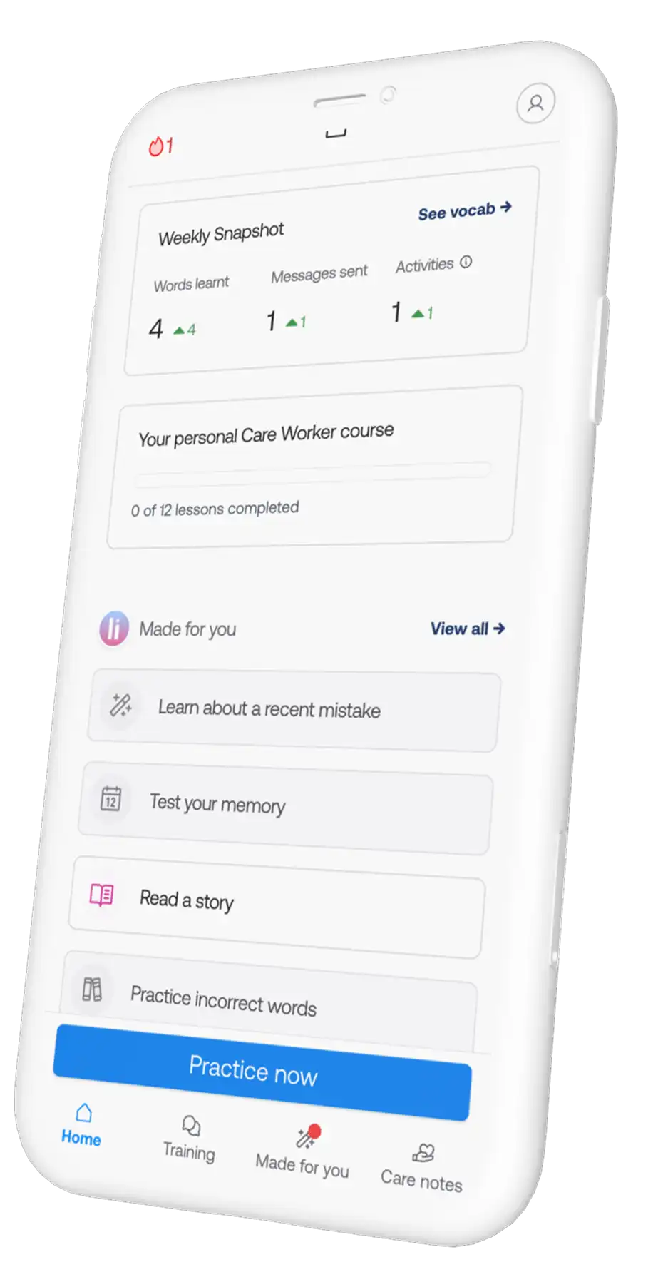 AI-powered English learning platform mockup for Beyond IELTS: AI-Powered English Assessment & Training for Customer Service Teams