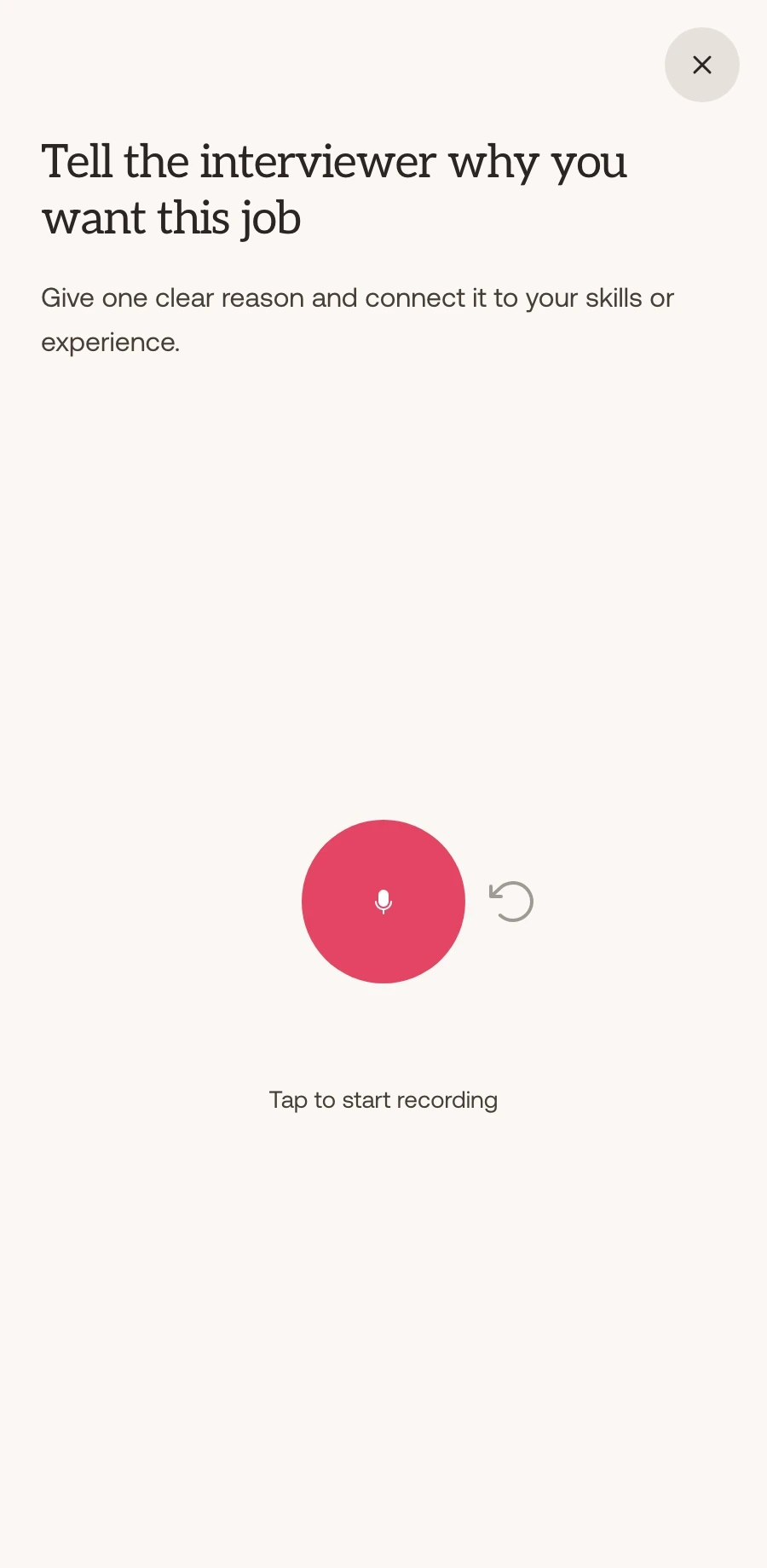 Lingly speaking practice screen.
